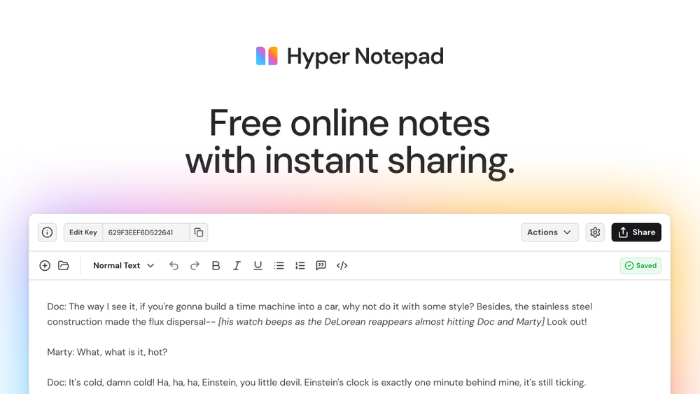 image of Hyper Notepad