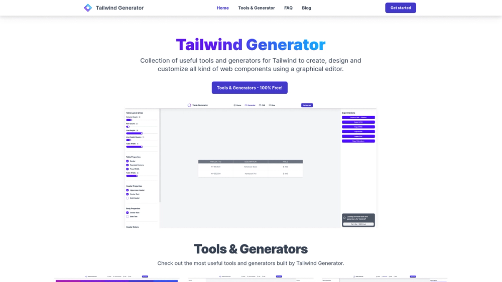 image of Tailwind Generator