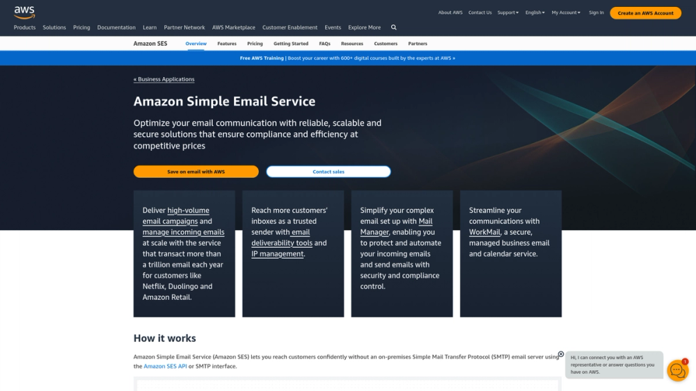 image of Amazon Simple Email Service