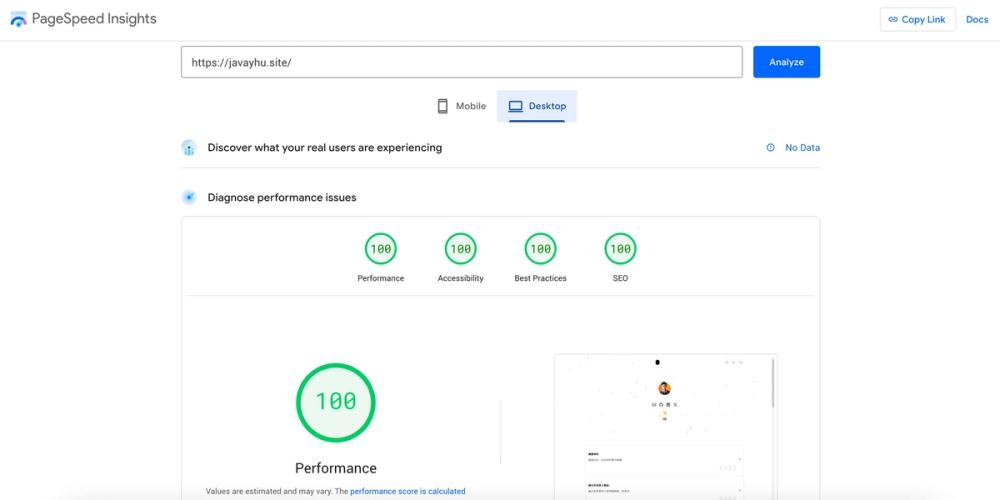 image of PageSpeed Insights