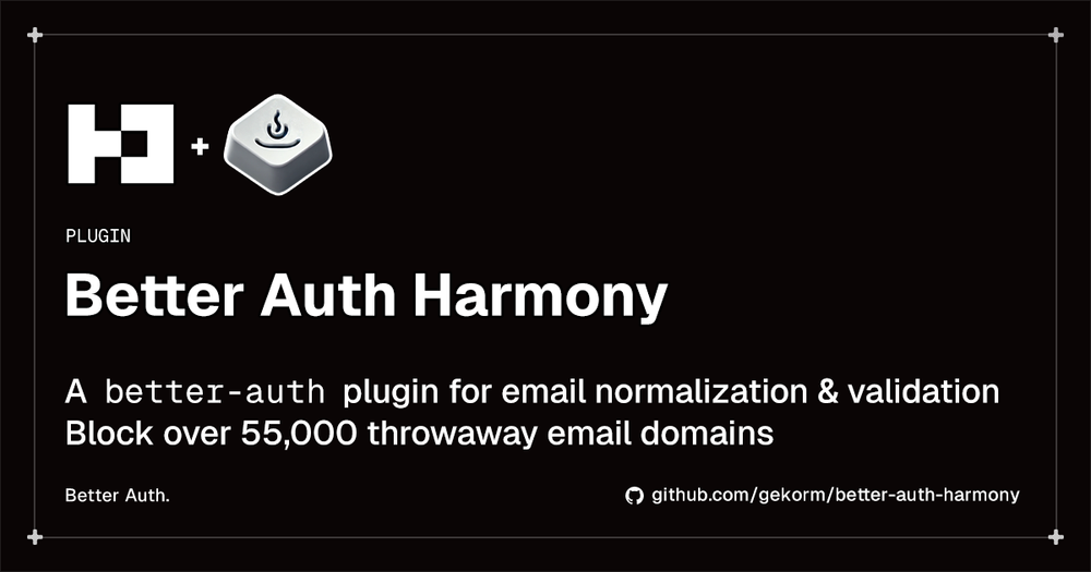 image of Better Auth Harmony