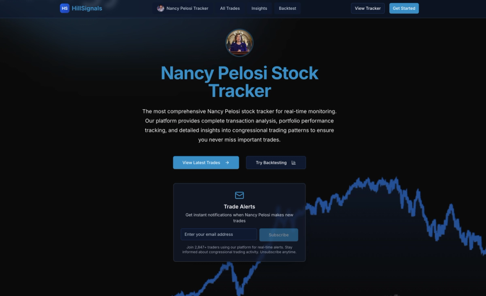 image of Nancy Pelosi Stock Tracker