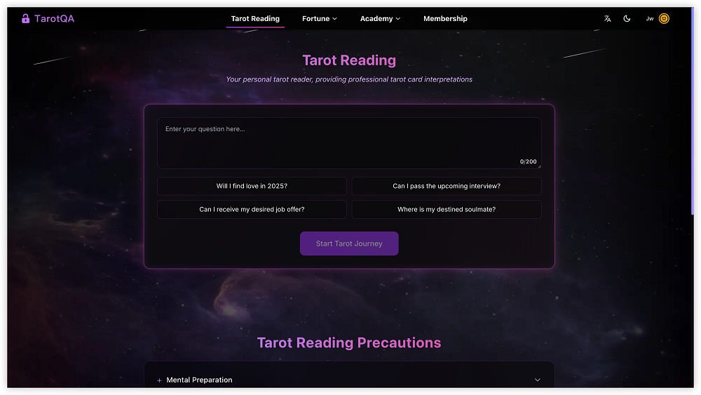image of TarotQA