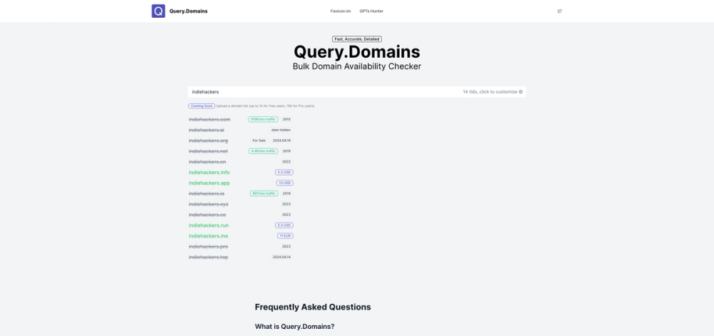 image of Query Domains