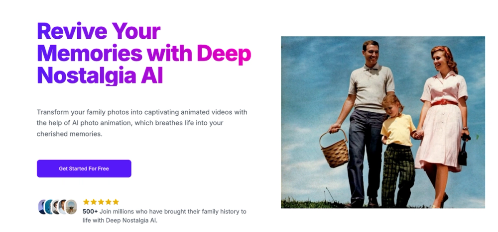 image of Deep Nostalgia AI