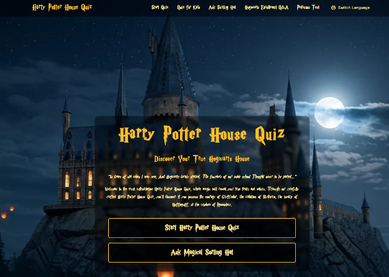image of Harry Potter House Quiz