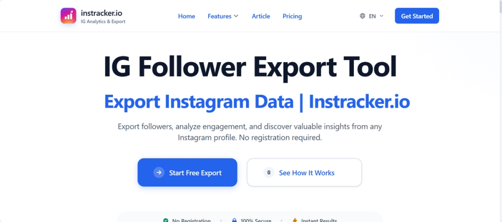 image of IG Follower Export Tool