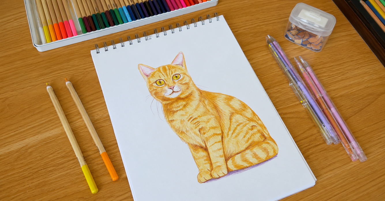 kat tekenen in 9 makkelijke stappen
