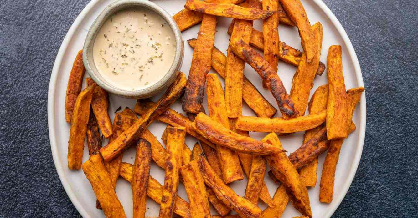 zoete aardappelfriet
