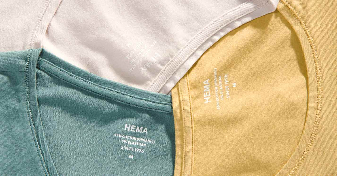HEMA shirts in 3 verschillende kleuren