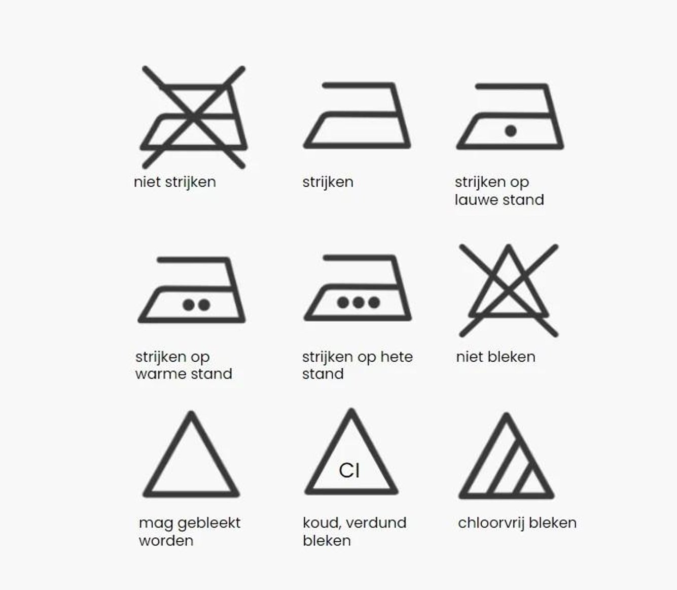 stijk- en bleeksymbolen uitgelegd