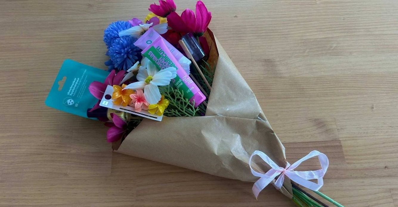 moederdag boeket van HEMA
