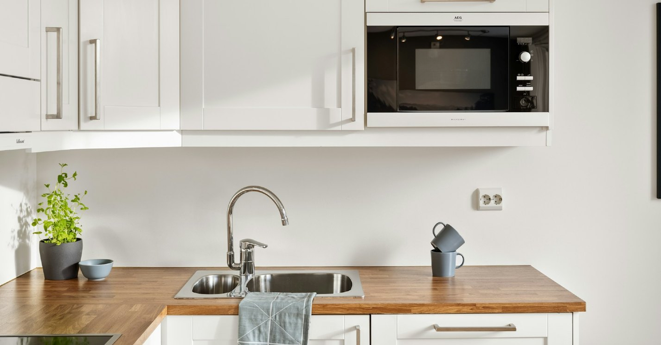 keuken met magnetron