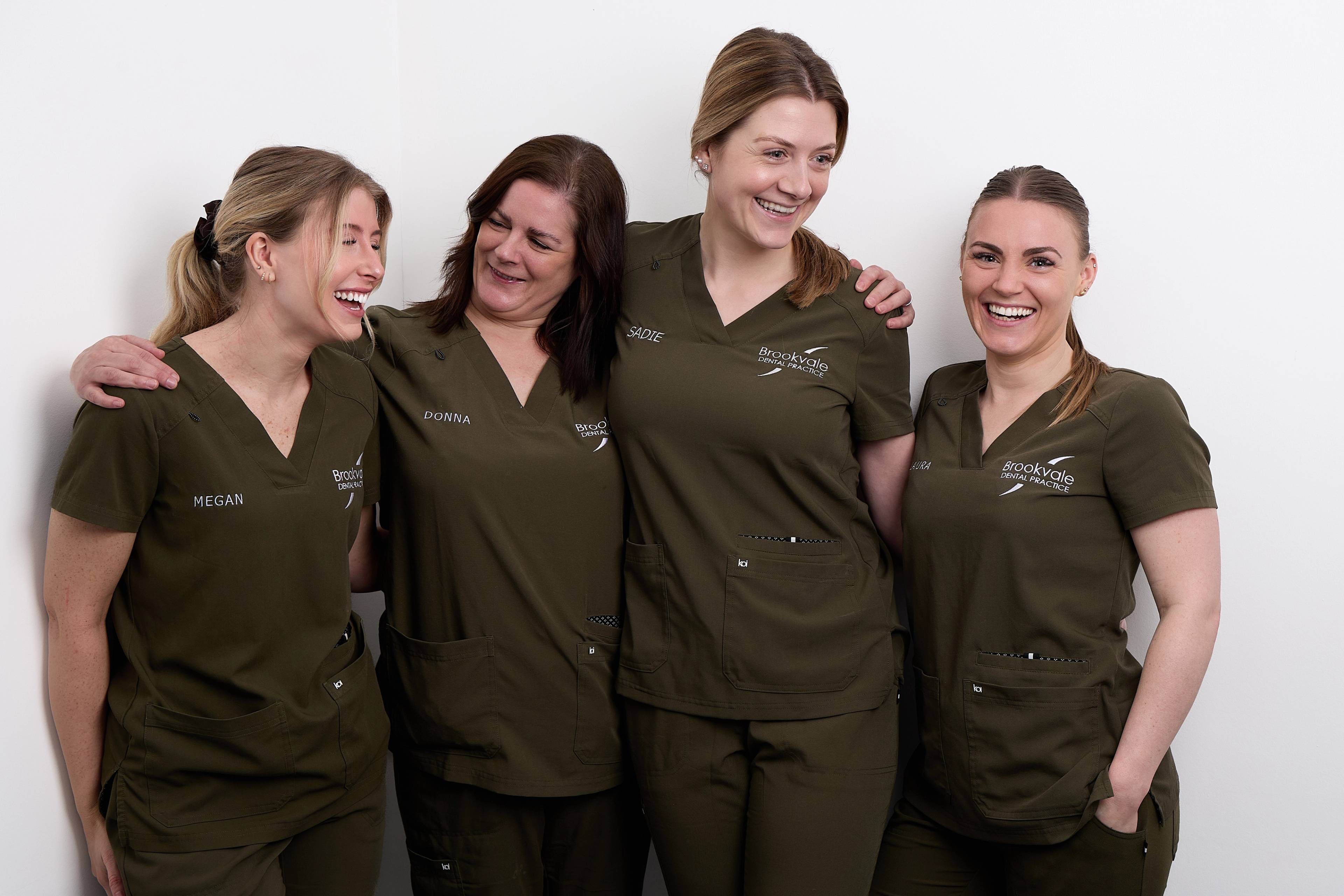 Rachel Patten and the rest of the Brookvale team laughing together
