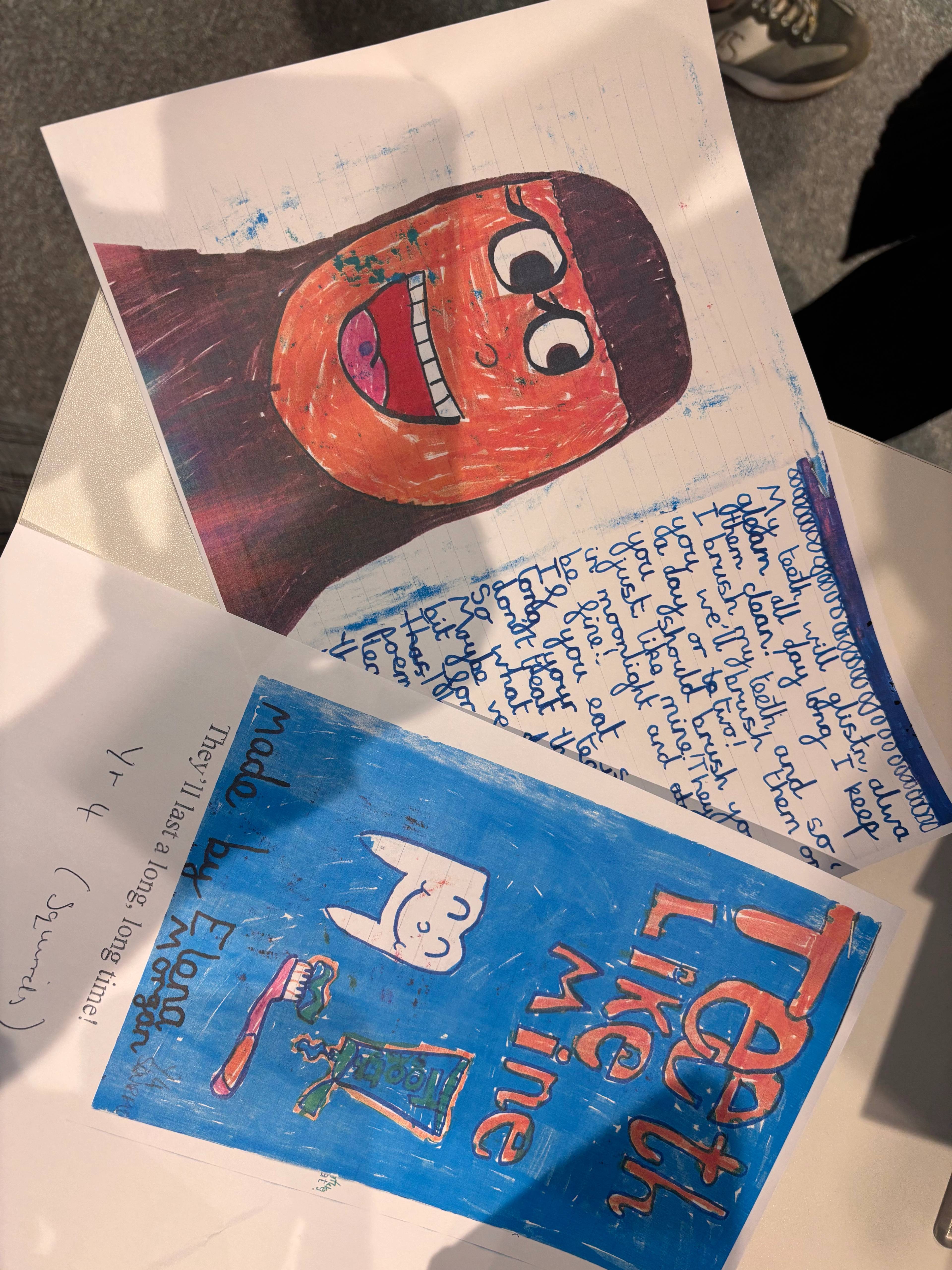 A drawing by one of the talented local school children