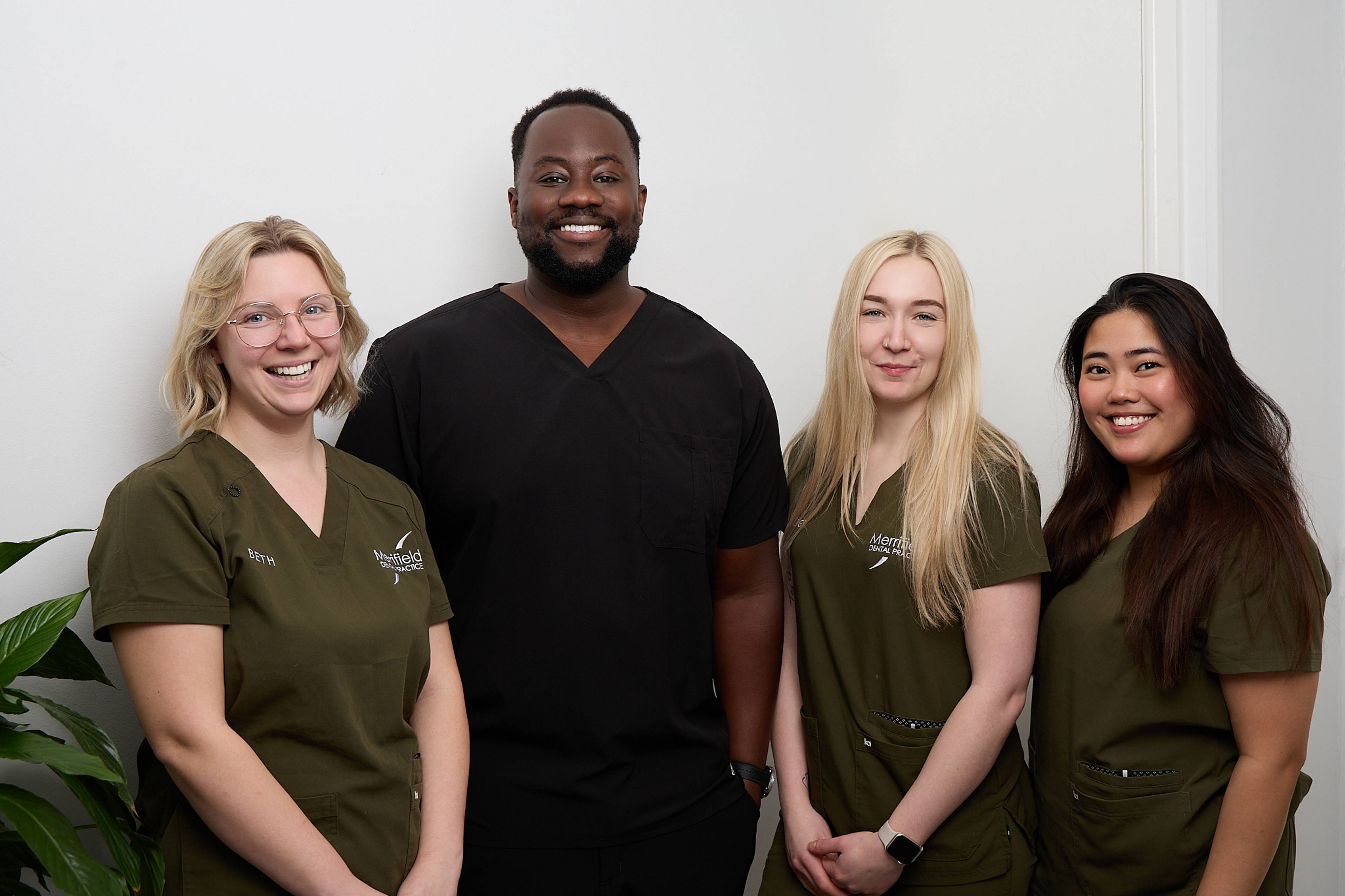 Michael Anaman and his dental nursing team