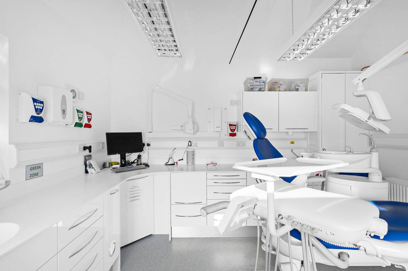 A bright treatment room at our practice