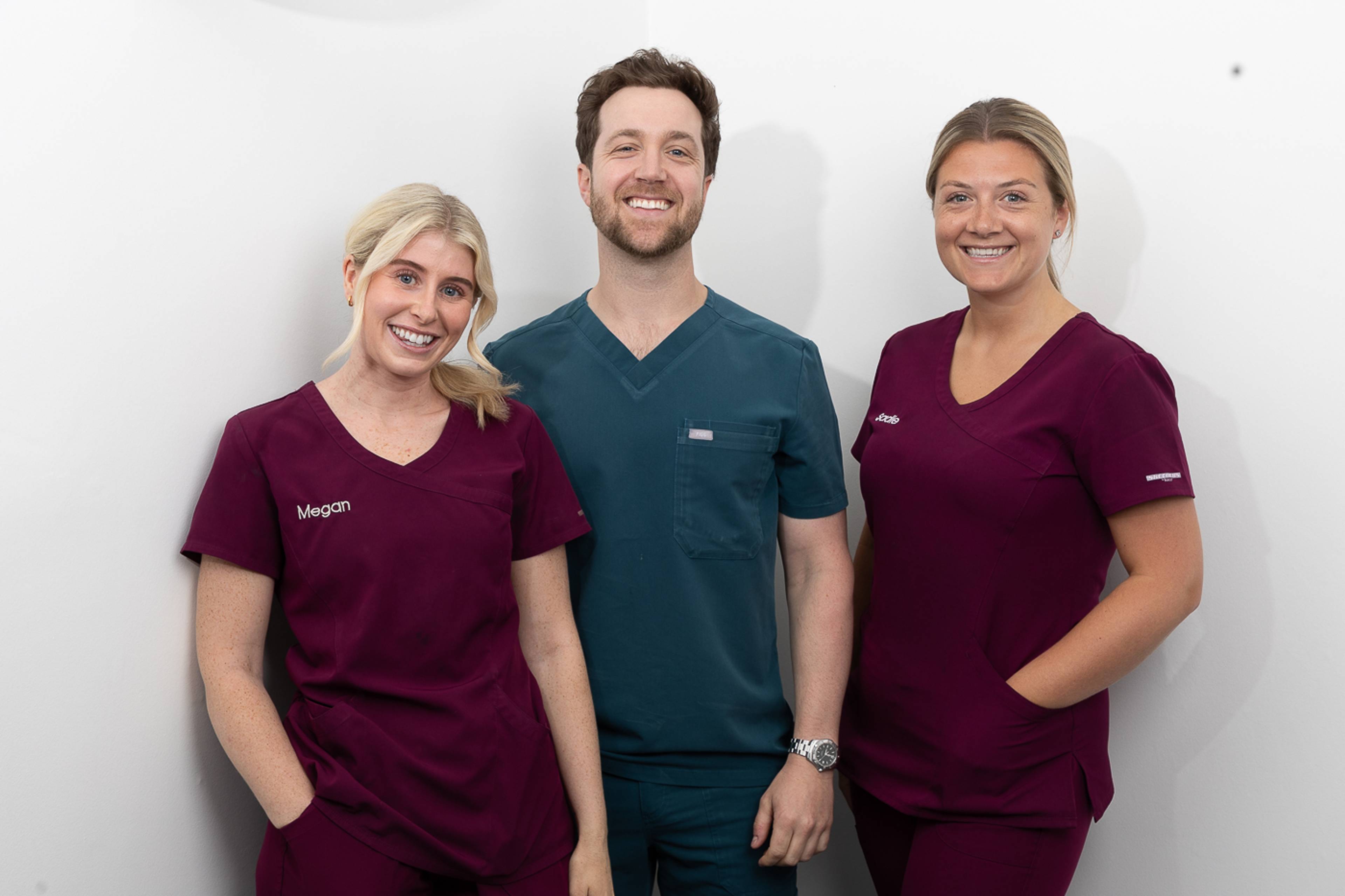 Tom Mann and two dental nurses
