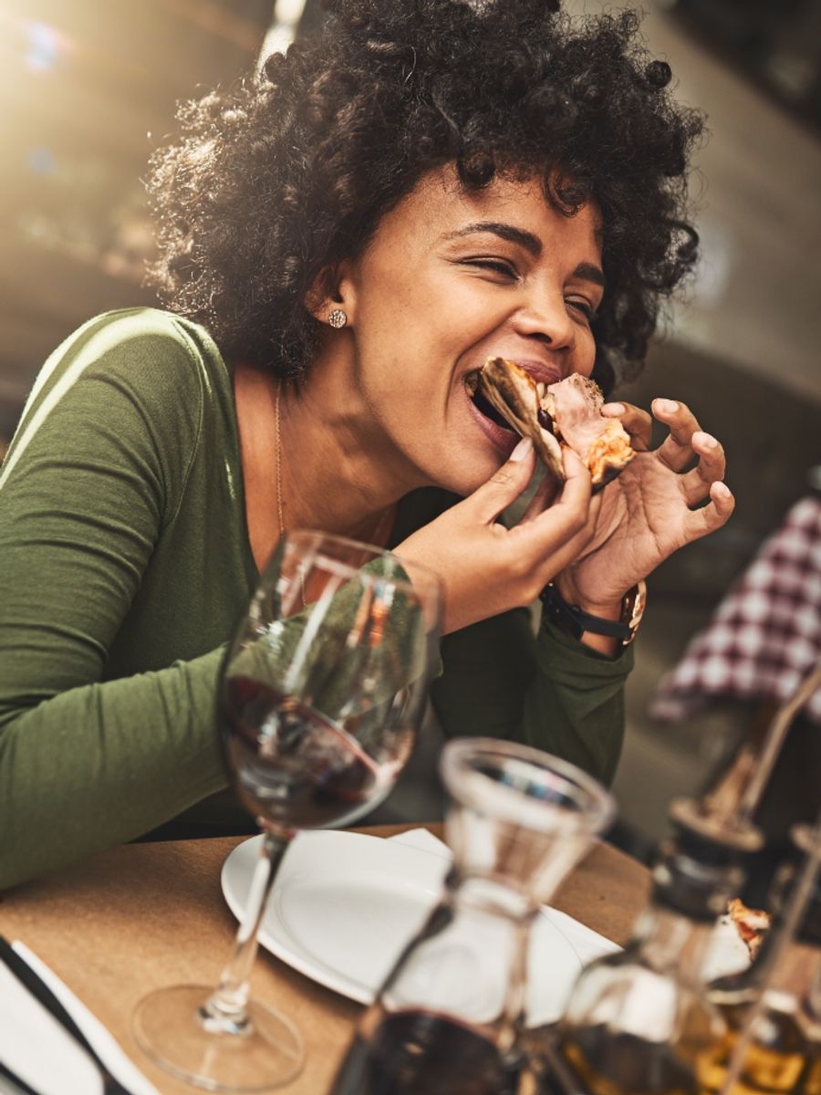 Woman Eating
