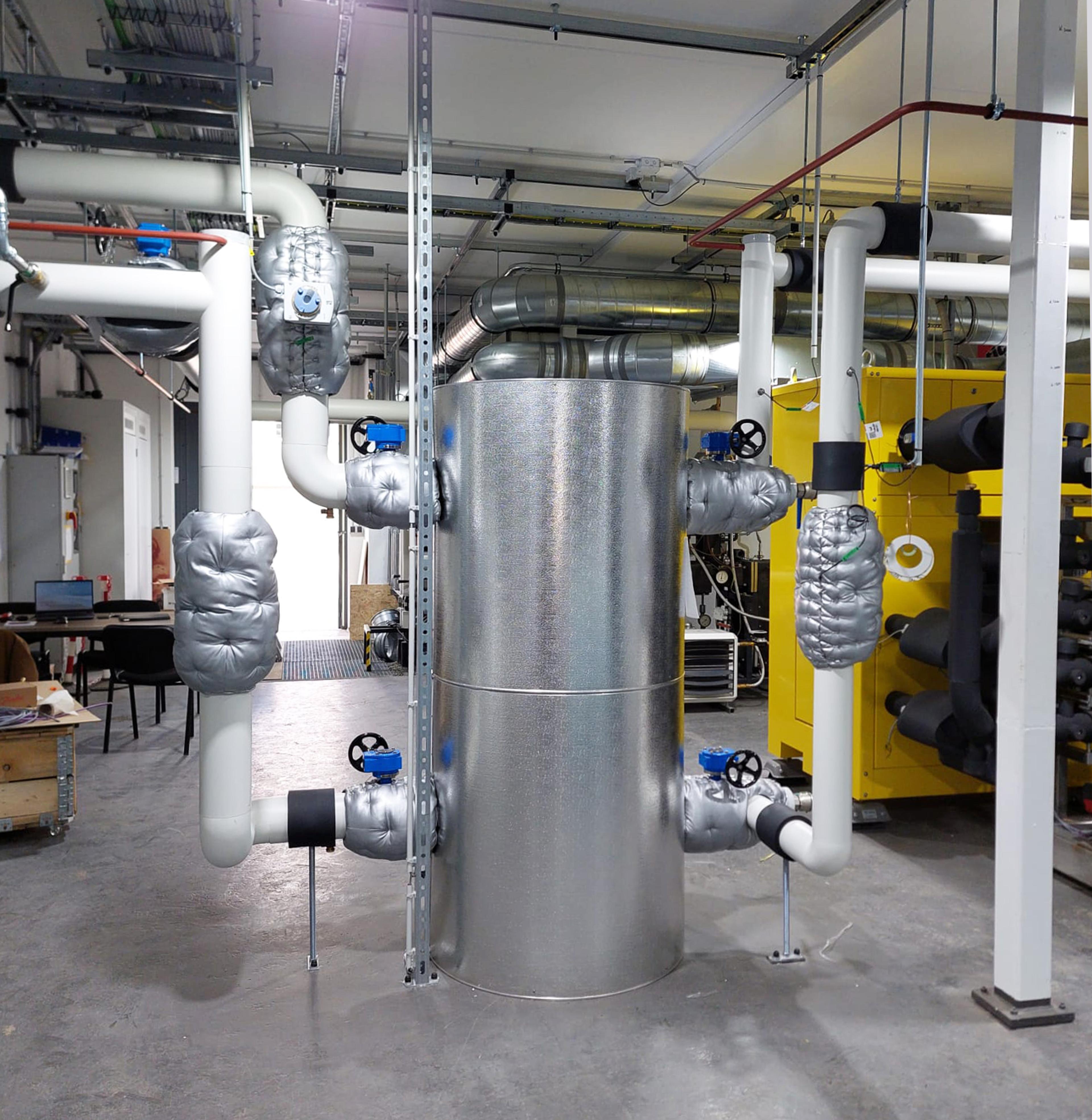 Warmtevat in de technische ruimte
