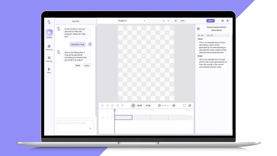 Zonic AI Video Editor