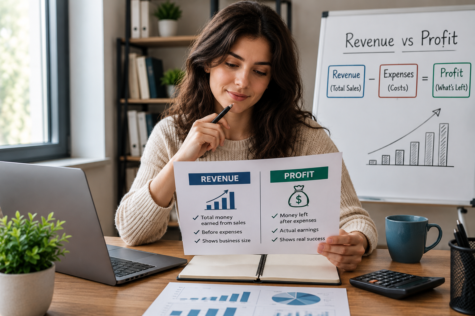 The Difference Between Revenue and Profit (Explained Simply)