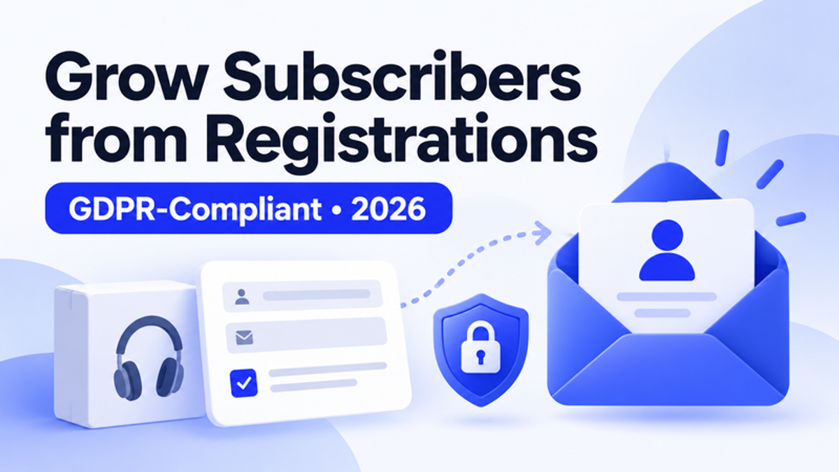 How to turn product registrations into email subscribers