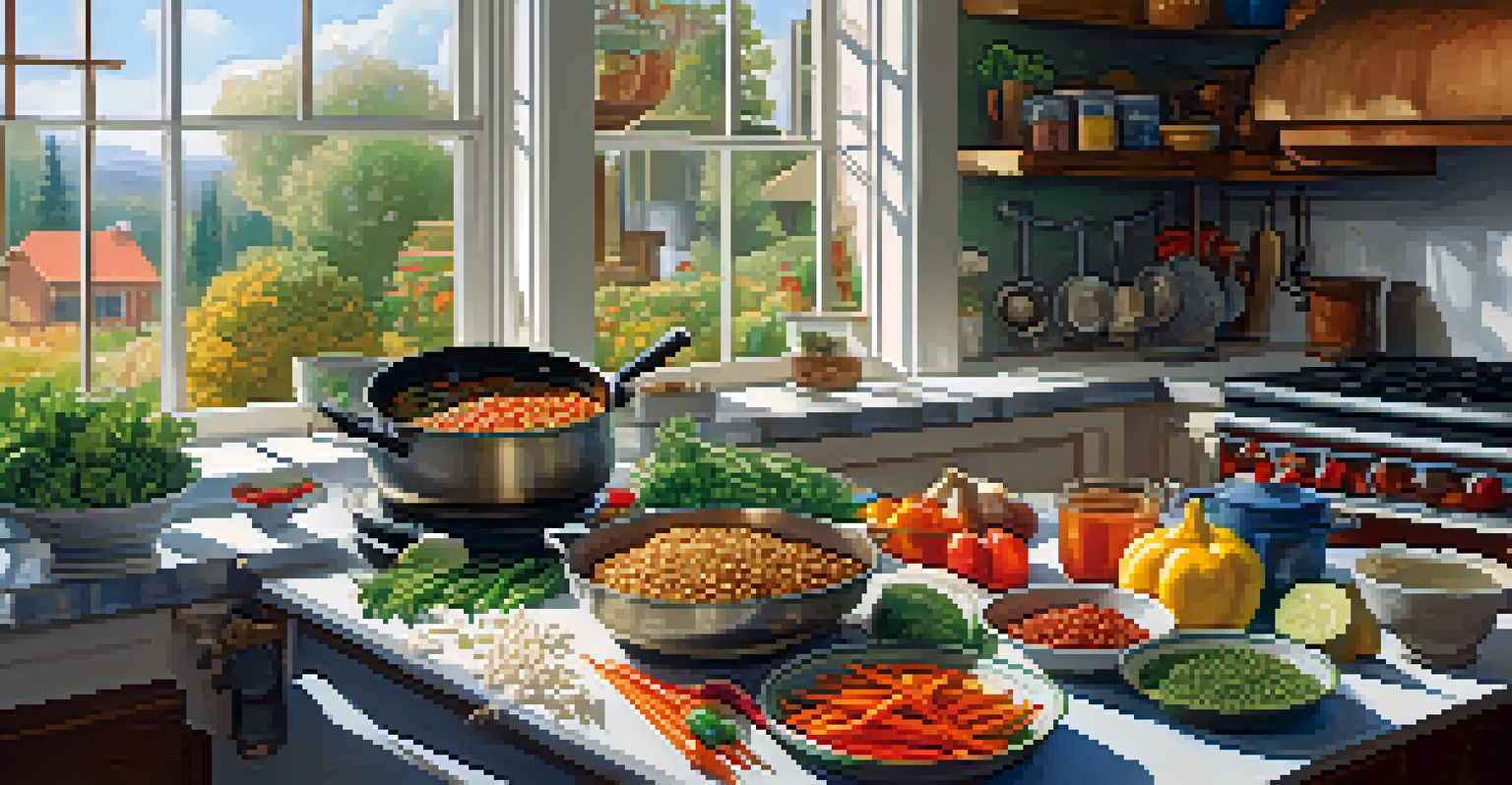 A person cooking a stir-fry using leftover vegetables in a bright, inviting kitchen.