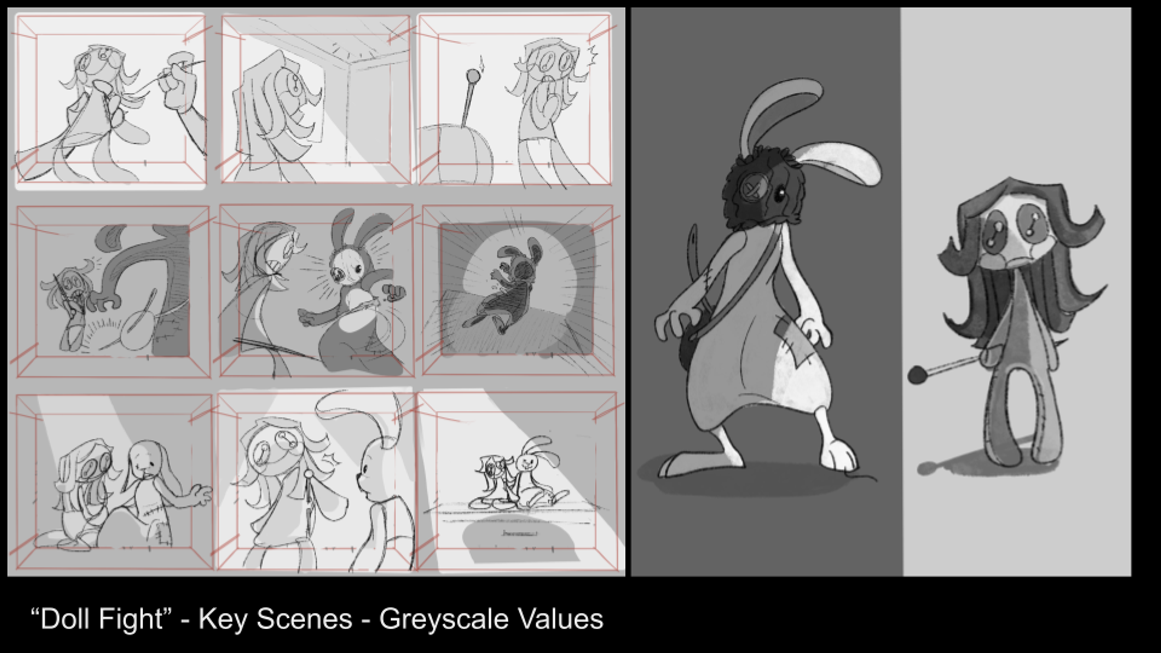Puppet Fight; Character Concept and Background Art 7