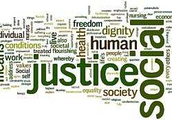 UUSS members gathered in support of social justice