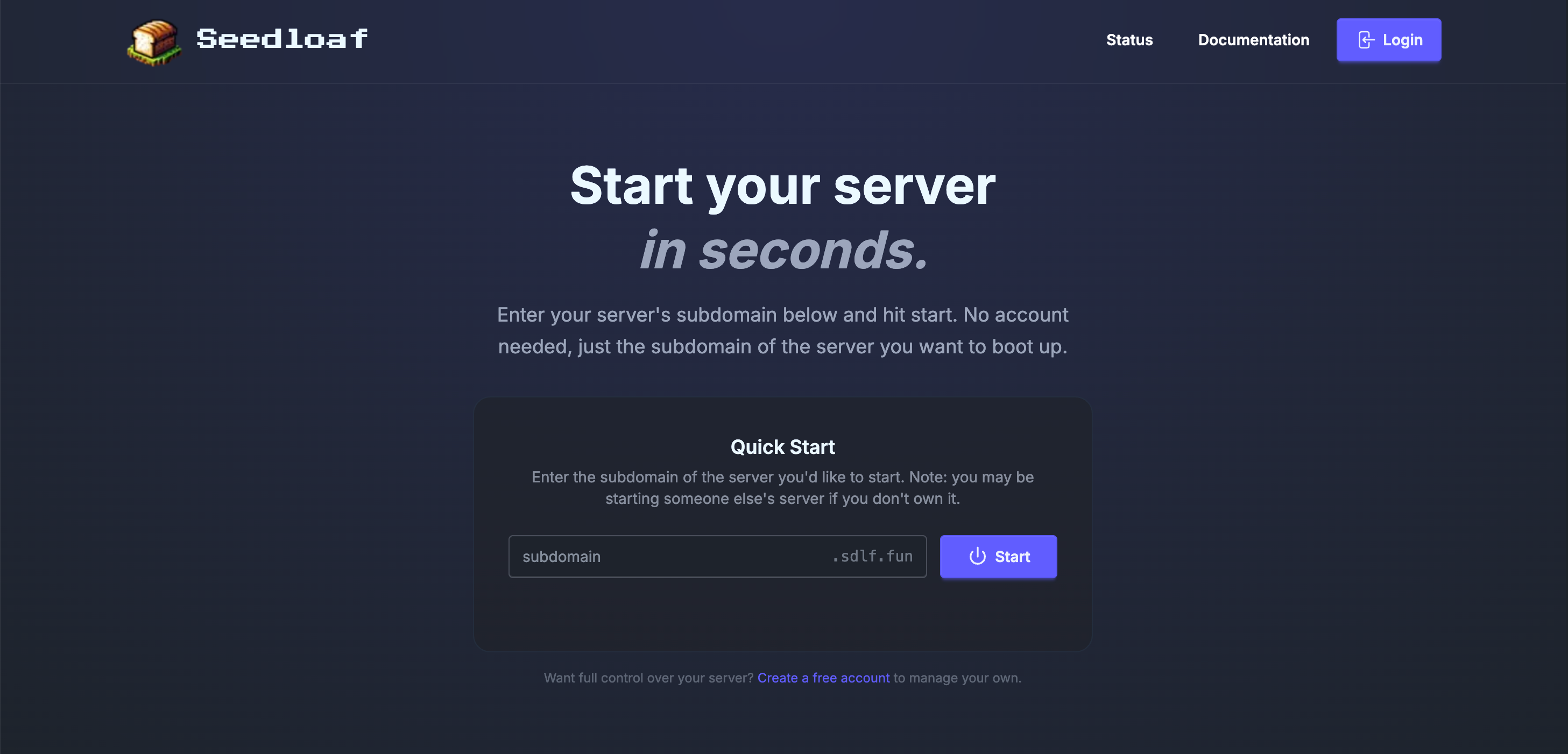 Public Start Page