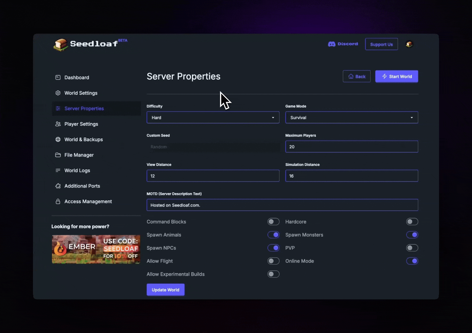 Example MOTD update