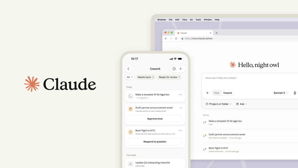 Claude Cowork takes AI agents beyond the desktop