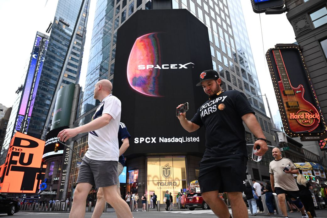 SpaceX Rises After Stock Unlock