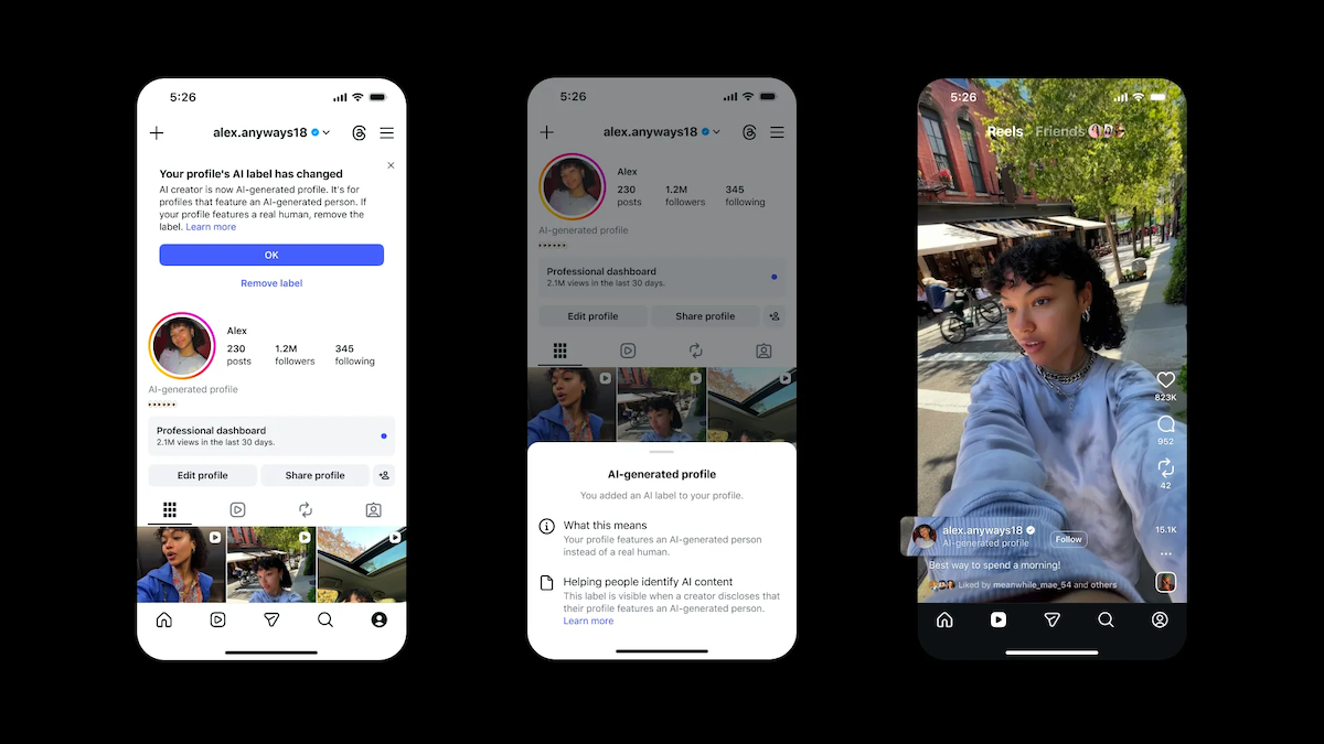 Instagram Limits Undisclosed AI Profiles