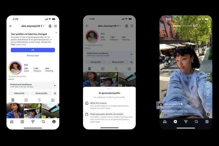 Instagram Limits Undisclosed AI Profiles