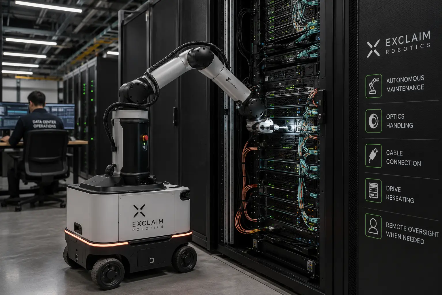Exclaim raises €4.29M for data-centre robots