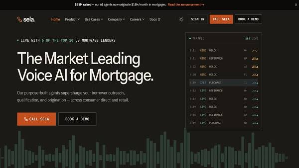 Sela Raises $21M for Mortgage Voice Agents