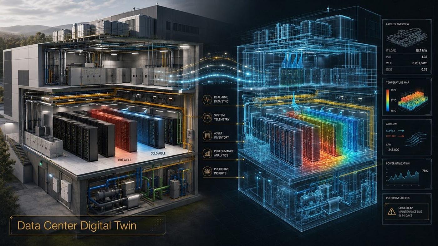 How data centre digital twin looks like (this one is from NVIDIA, they also back PSI btw)
