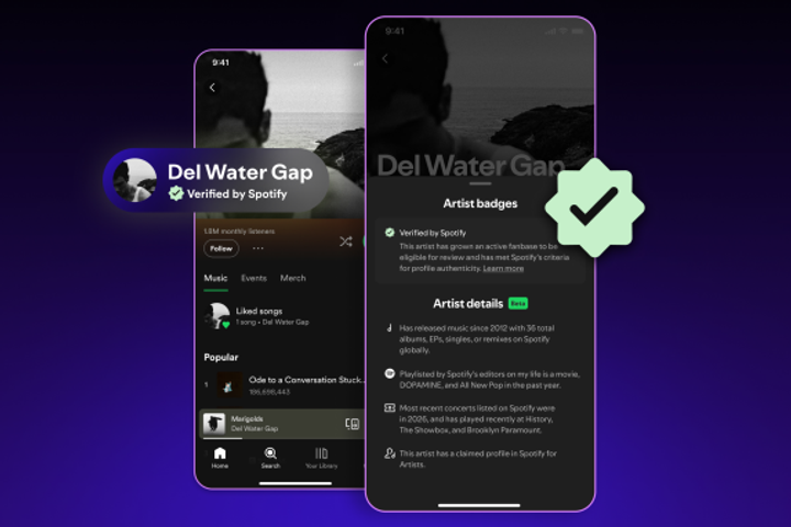 Spotify’s artist badges show AI music needs identity infrastructure