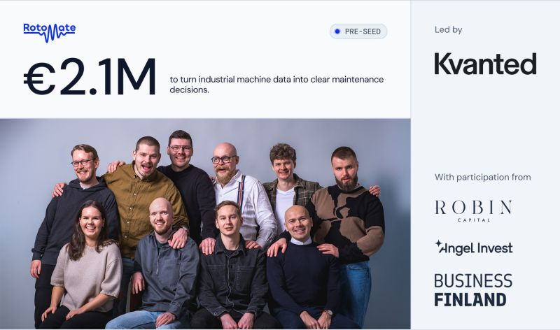Rotomate raises €2.1M to automate industrial reliability analysis