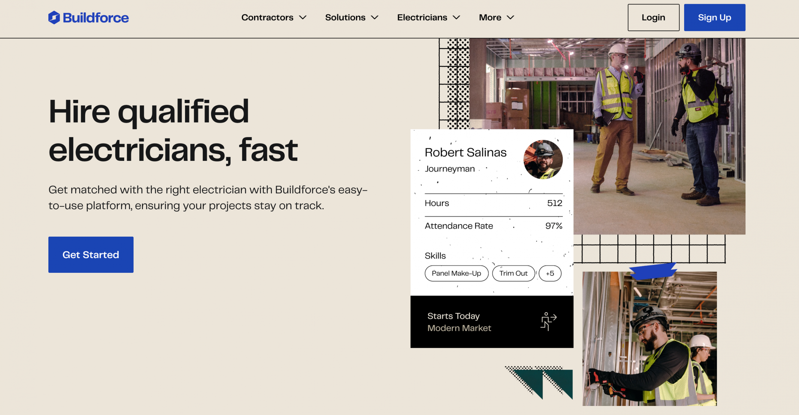 Buildforce Raises $10M for Electrician Staffing