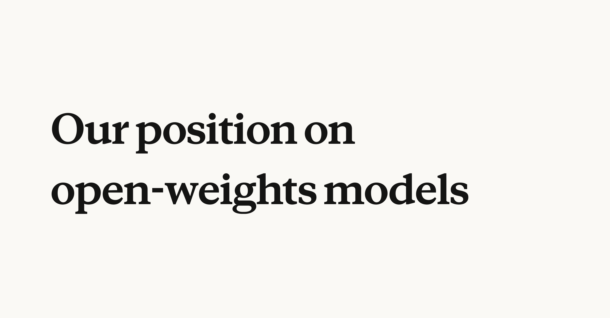 Anthropic Rejects Open-Weights Ban, Keeps Safety Caveats