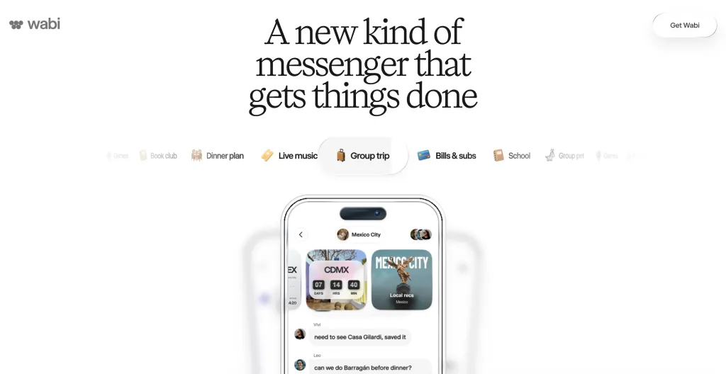 Wabi Pivots to an AI Messenger