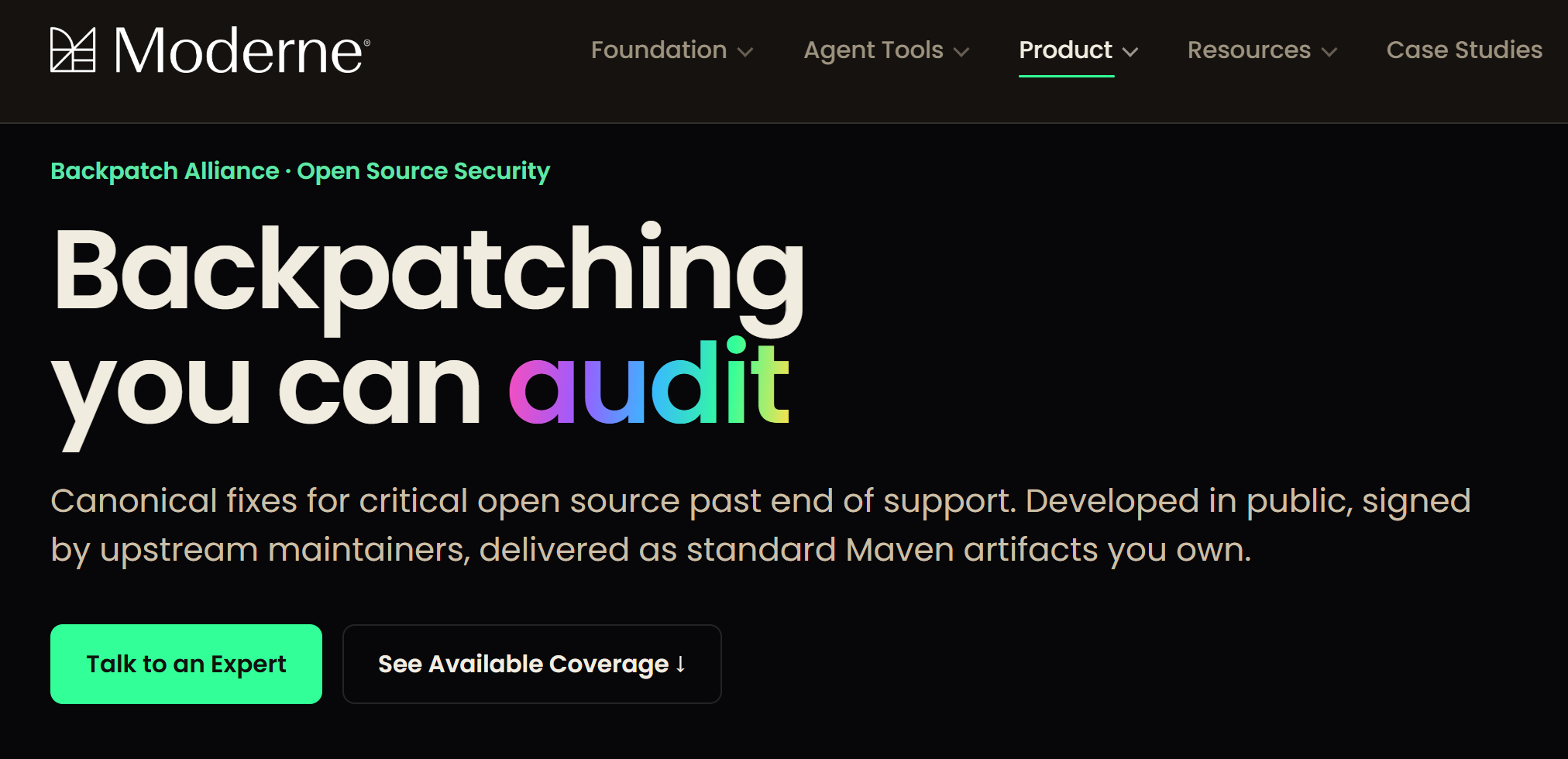 Moderne targets the security gap left by unpatchable open-source code