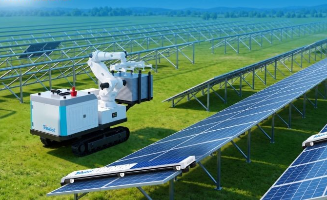 TrinaTracker Launches Robots for Solar Farms