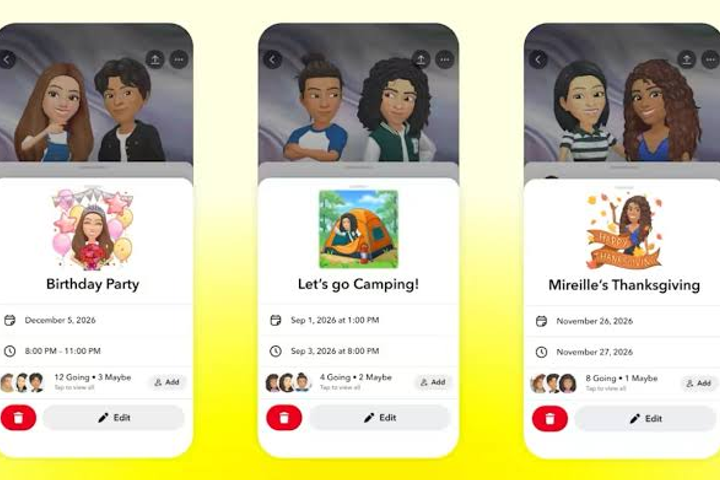 Snapchat adds event planning as social apps chase real-world utility