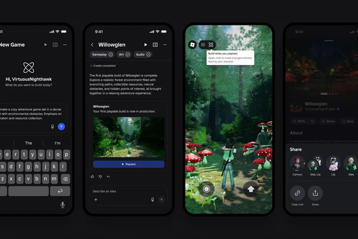 Roblox turns text prompts into playable games inside its mobile app