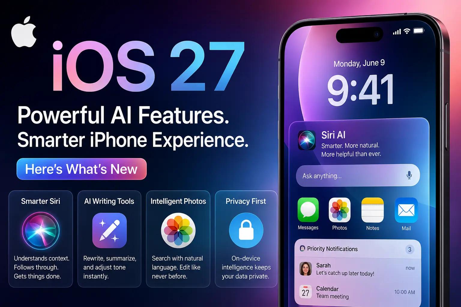 iOS 27 shows Apple’s AI strategy is moving into everyday apps