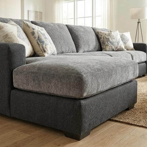 Custom Walnut Modular Sofa structural view 1